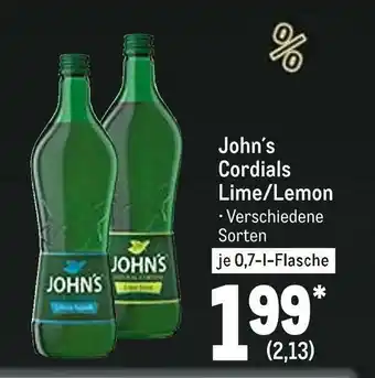 METRO John ́s cordials lime/lemon Angebot