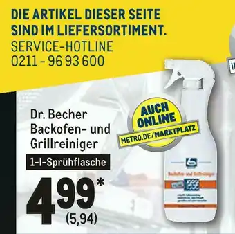 METRO Dr. becher backofen- und grillreiniger Angebot