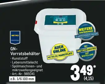 METRO Gn-vorratsbehälter Angebot