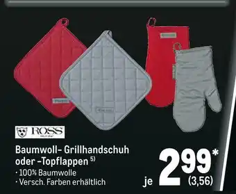 METRO Ross baumwoll-grillhandschuh oder -topflappen Angebot