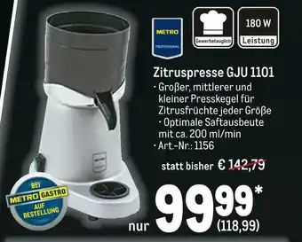 METRO Metro professional zitruspresse gju 1101 Angebot