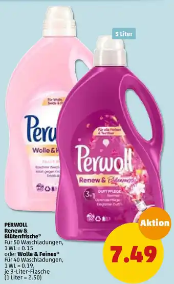 PENNY Perwoll Renew & Blütenfrische oder Wolle & Feines Angebot