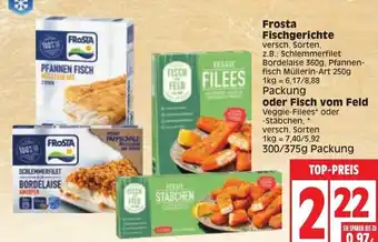 Edeka Frosta Fischgerichte oder Fisch vom Feld 300/375g Angebot