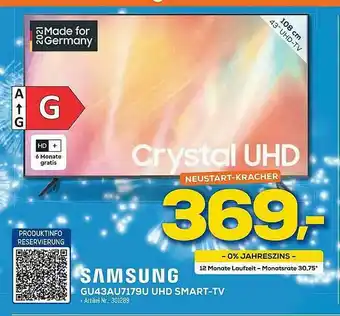 Euronics Berlet Samsung Gu43au7179u Uhd Smart-tv Angebot