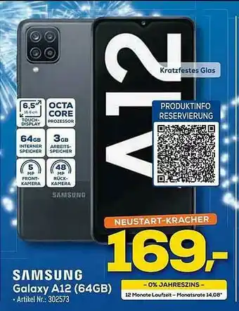 Euronics Berlet Samsung Galaxy A12 64gb Angebot