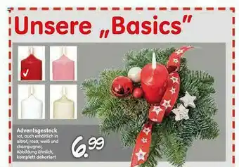 Blumen Risse Adventsgesteck Angebot