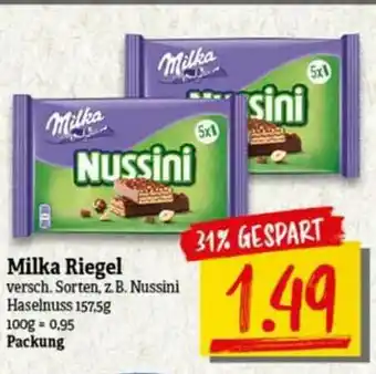 nah & gut Milka Riegel Angebot