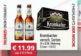 Getränkehaus Krombacher Angebot