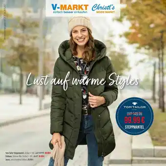 V Markt Tom Tailor Steppmantel, Pullover, Jeans Angebot