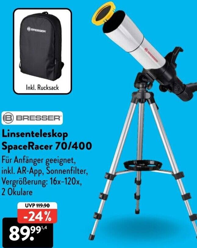 Bresser Teleskop Skylux 70/700 (Gebraucht) in Jona für CHF 70 - nur