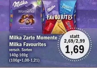 Aktiv Irma Milka Zarte Momente Milka Favourites Angebot