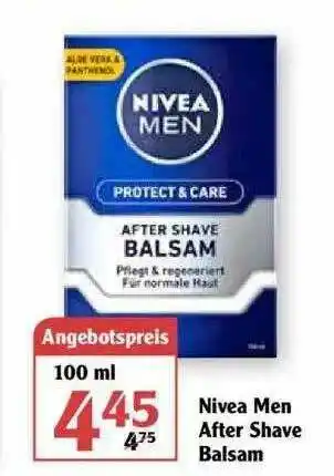 Globus Nivea Men After Shave Balsam Angebot