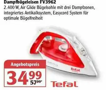 Globus Dampfbügeleisen Fv3962 Tefal Angebot