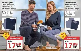 Globus Herren-pyjama Oder Damen-pyjama Angebot