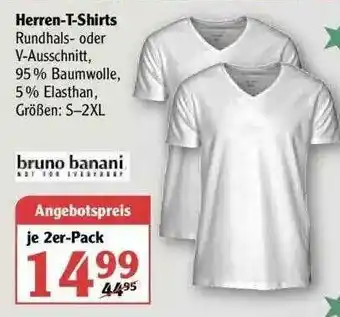 Globus Herren T-shirts Bruno Banani Angebot