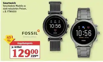 Globus Smartwatch Fossil Angebot