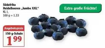 Globus Heidelbeeren „jumbo XXL“ Angebot