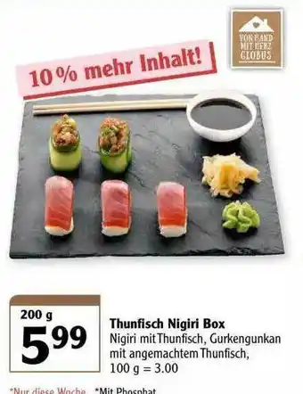 Globus Thunfisch Nigiri Box Angebot