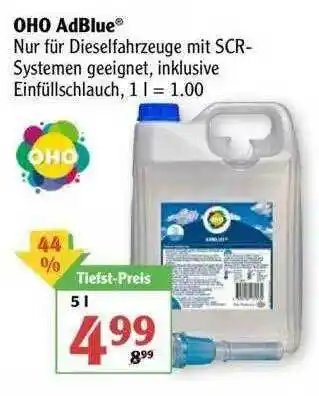 Globus Oho Adblue Angebot