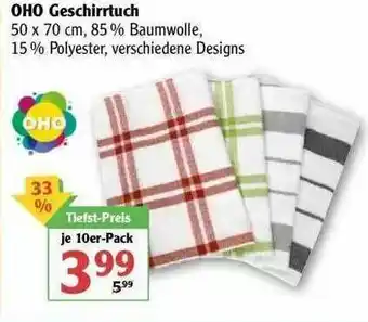 Globus Oho Geschirrtuch Angebot