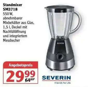 Globus Standmixer Sm3718 Severin Angebot