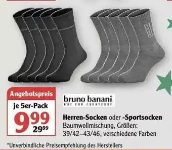 Globus Bruno Banani Herren-socken Oder -sportsocken Angebot