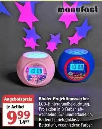 Globus Kinder-projektionswecker Manufact Angebot