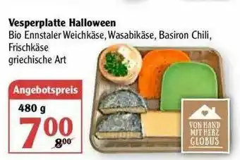 Globus Vesperplatte Halloween Angebot