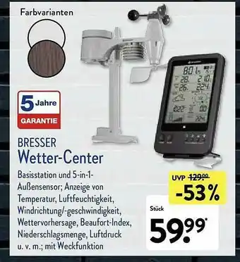 Aldi Nord Bresser Wetter-center Angebot