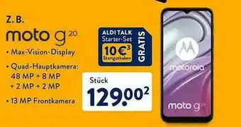 Aldi Nord Motorola Moto G20 Angebot