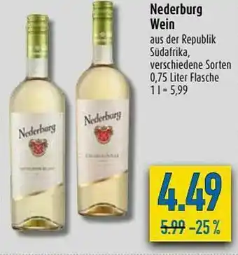 diska Nederburg Wein Angebot