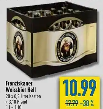 diska Fraziskaner Weissbier Hell Angebot