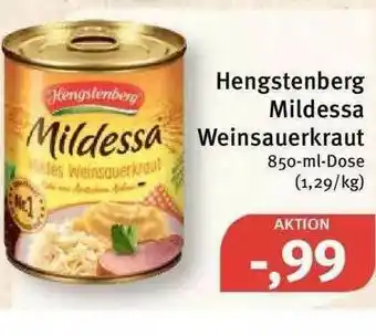 Feneberg Hengstenberg Mildessa Weinsauerkraut Angebot