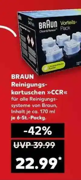 Kaufland Braun Reingungs-kartuschen »ccr« Angebot