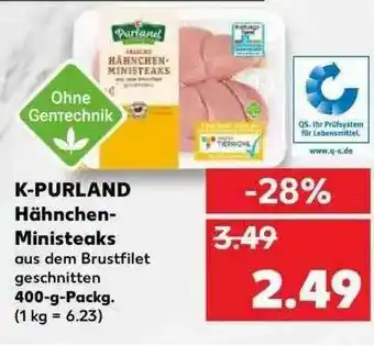 Kaufland K-purland Hähnchen-ministeaks Angebot