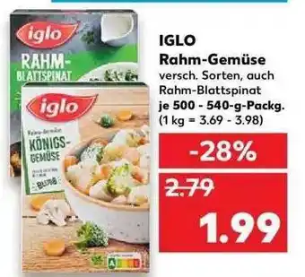 Kaufland Iglo Rahm-gemüse Angebot