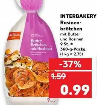 Kaufland Interbakery Rosinen-brötchen Angebot