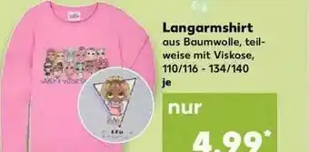 Kaufland Langarmshirt Angebot