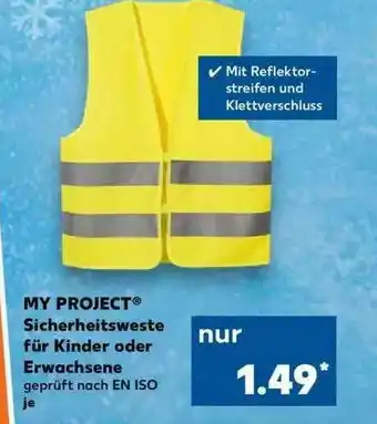 Kaufland My Project Sicherheitsweste Für Kinder Oder Erwachsene Angebot