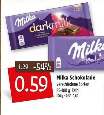 Kupsch Milka Schokolade Angebot