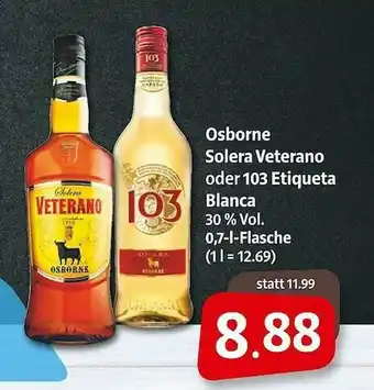 Markant Osborne Solera Veterano Oder 103 Etiqueta Blanca Angebot