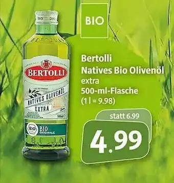 Markant Bertolli Natives Bio Olivenöl Angebot