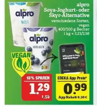 Marktkauf Alpro Soya-joghurt- Oder Skyr-alternative Angebot