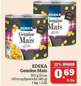 Marktkauf Edeka Gemüse Mais Angebot