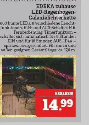 Marktkauf Edeka Zuhause Led-regenbogen-galaxielichterkette Angebot