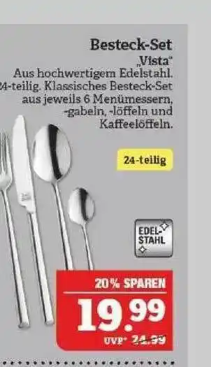 Marktkauf Besteck-set Vista Angebot