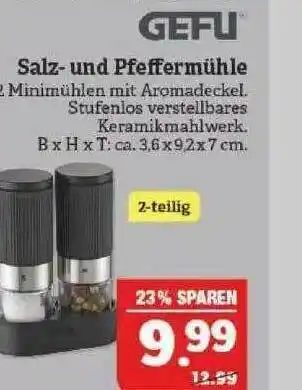 Marktkauf Gefu Salz- Und Pfeffermühle Angebot