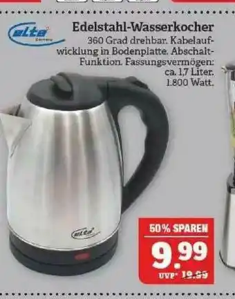 Marktkauf Elta Edelstahl-wasserkocher Angebot