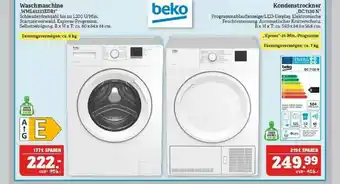 Marktkauf Beko Waschmaschine Wml61223edr1 Oder Kondenstrockner Dc7130n Angebot