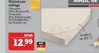 Marktkauf Dekor Matratzenauflage Angebot